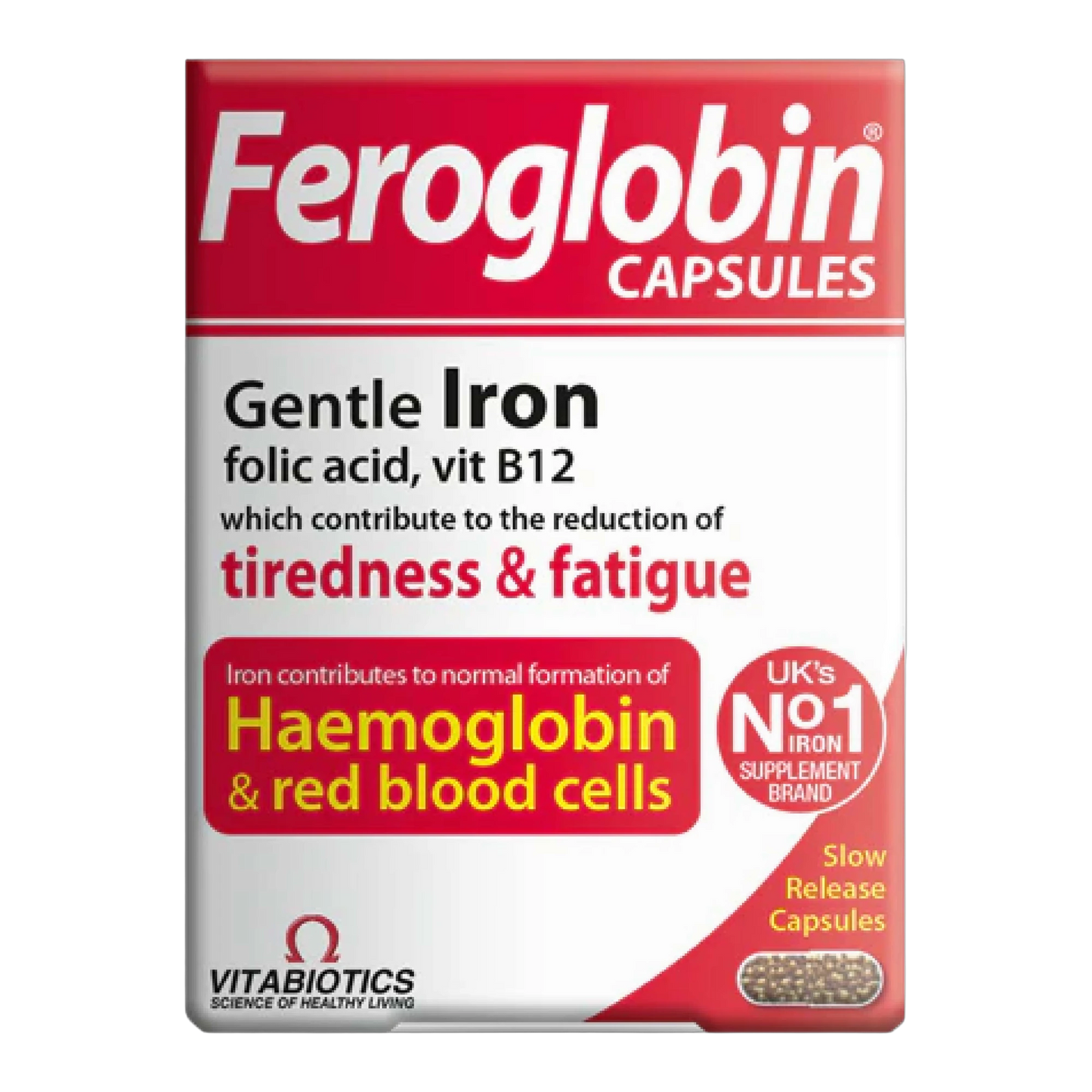 Feroglobin Iron Folic Acid and Vitamin B12 30 Capsules