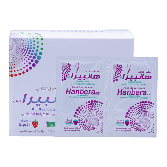 Hanbera Glucomannan 1g Strawberry Flavor 30 Sachets