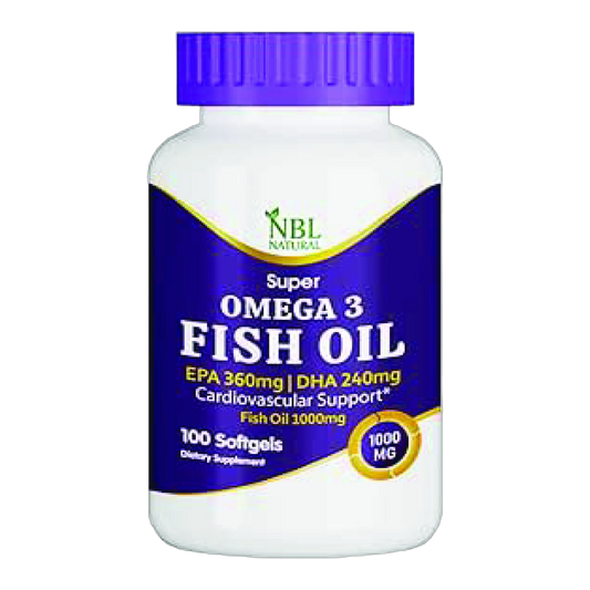 NBL Super Omega 3 Fish Oil 1 g 100 Softgels