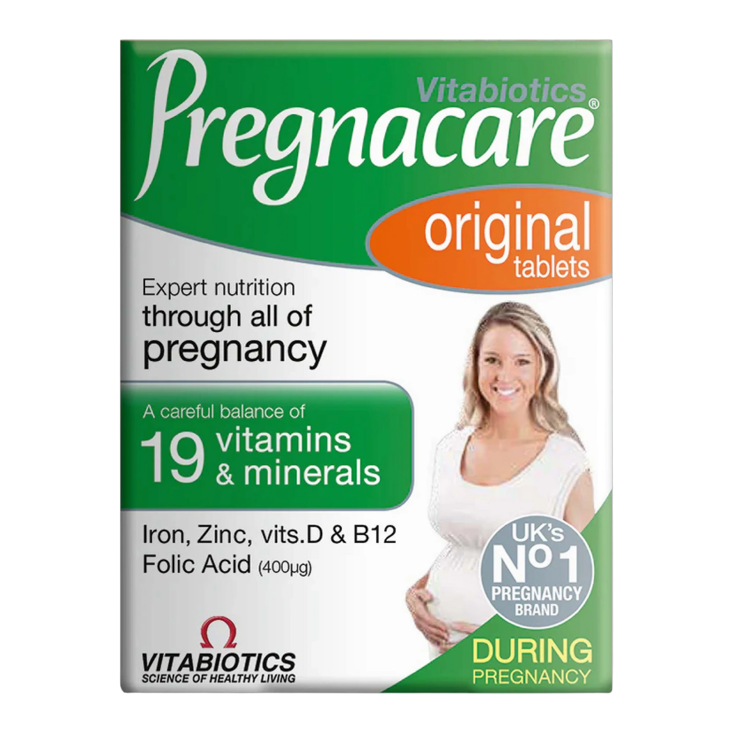 Pregnacare Original Folic Acid, Vitamin D and B12 30 Tablets