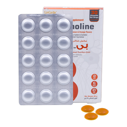 B-Choline Fish Oil and Choline Lemon and Orange Flavor 30 Gummies