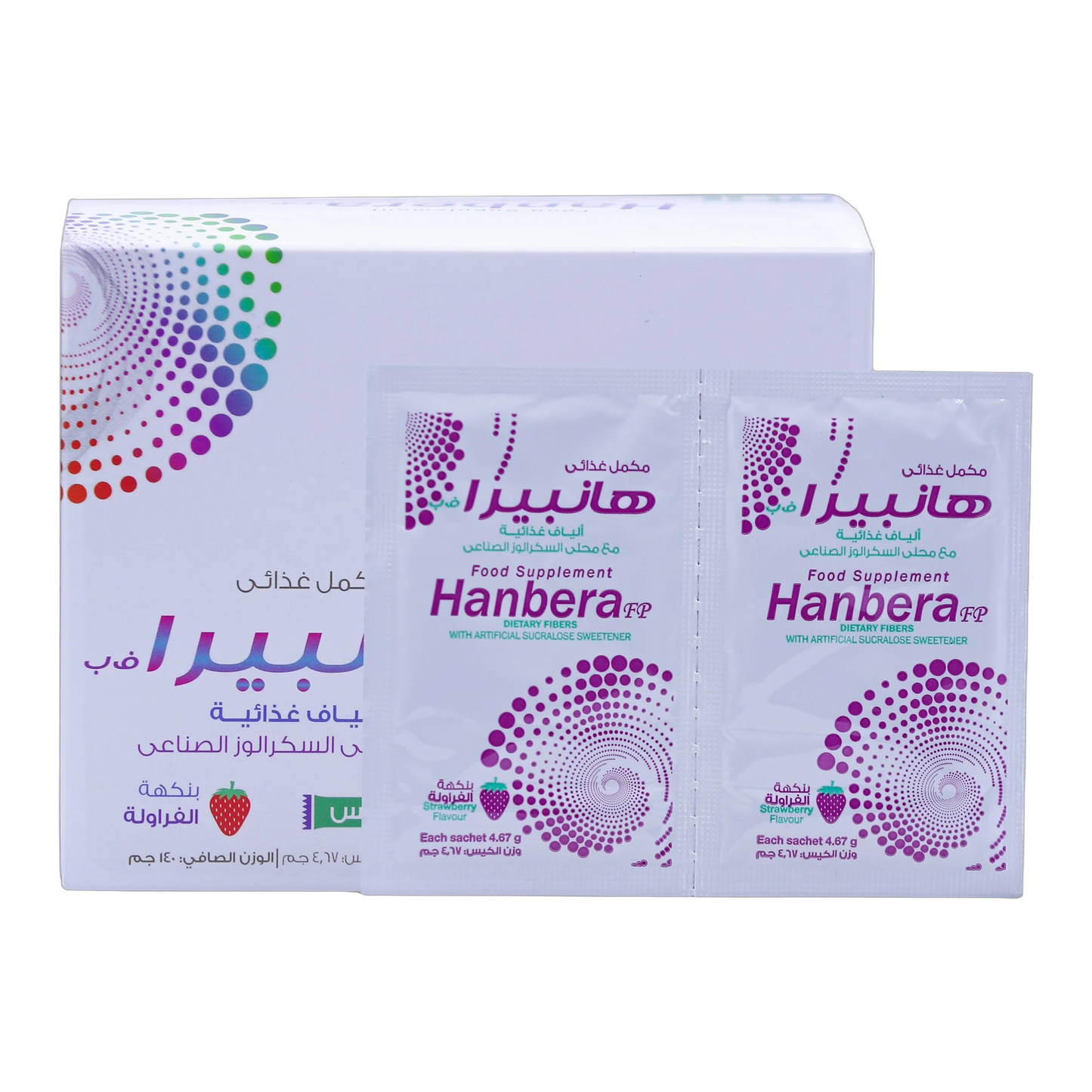 Hanbera Glucomannan 1g Strawberry Flavor 30 Sachets