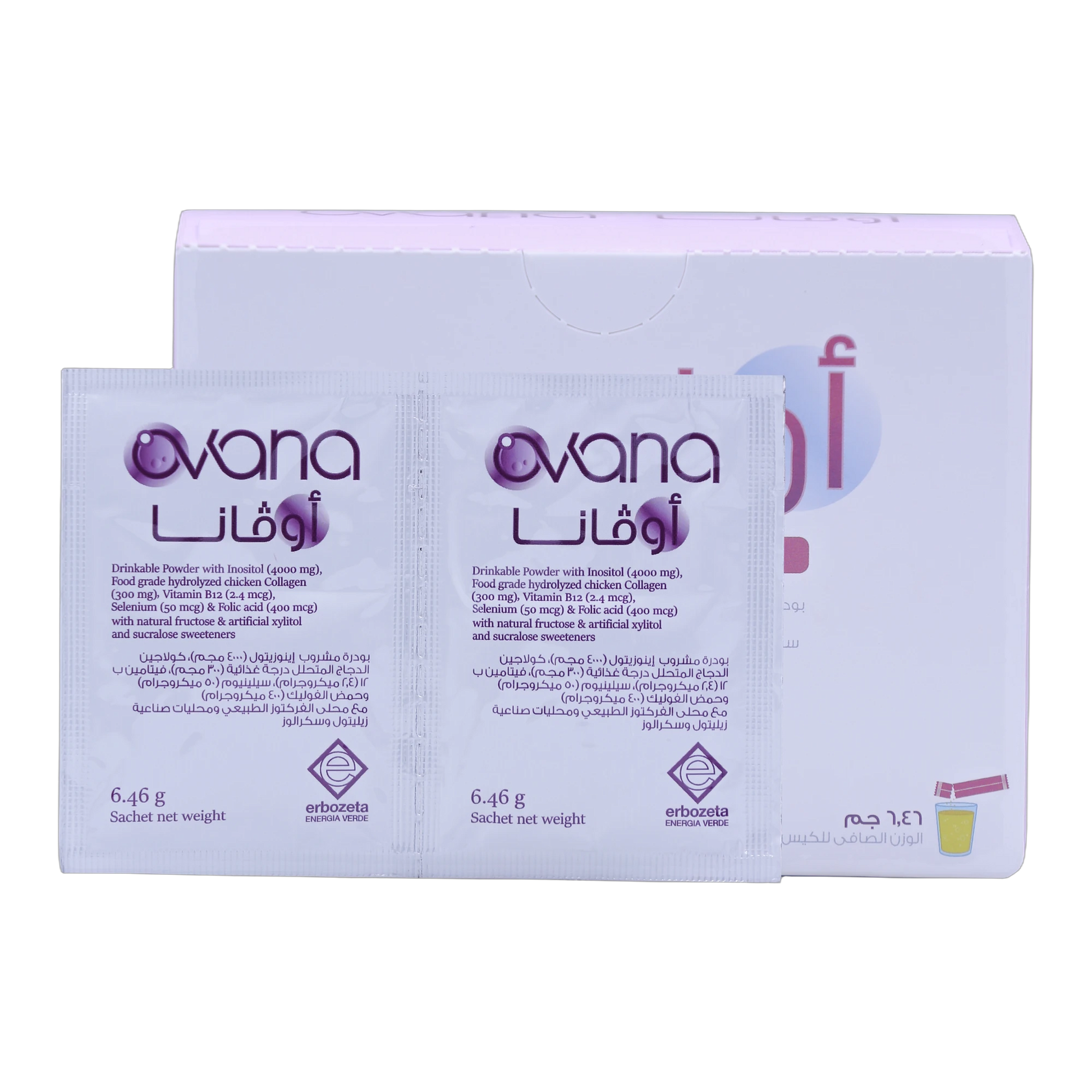 Ovana Inositol 4gm Folic Acid and Selenium Lemon Flavor 20 Sachets
