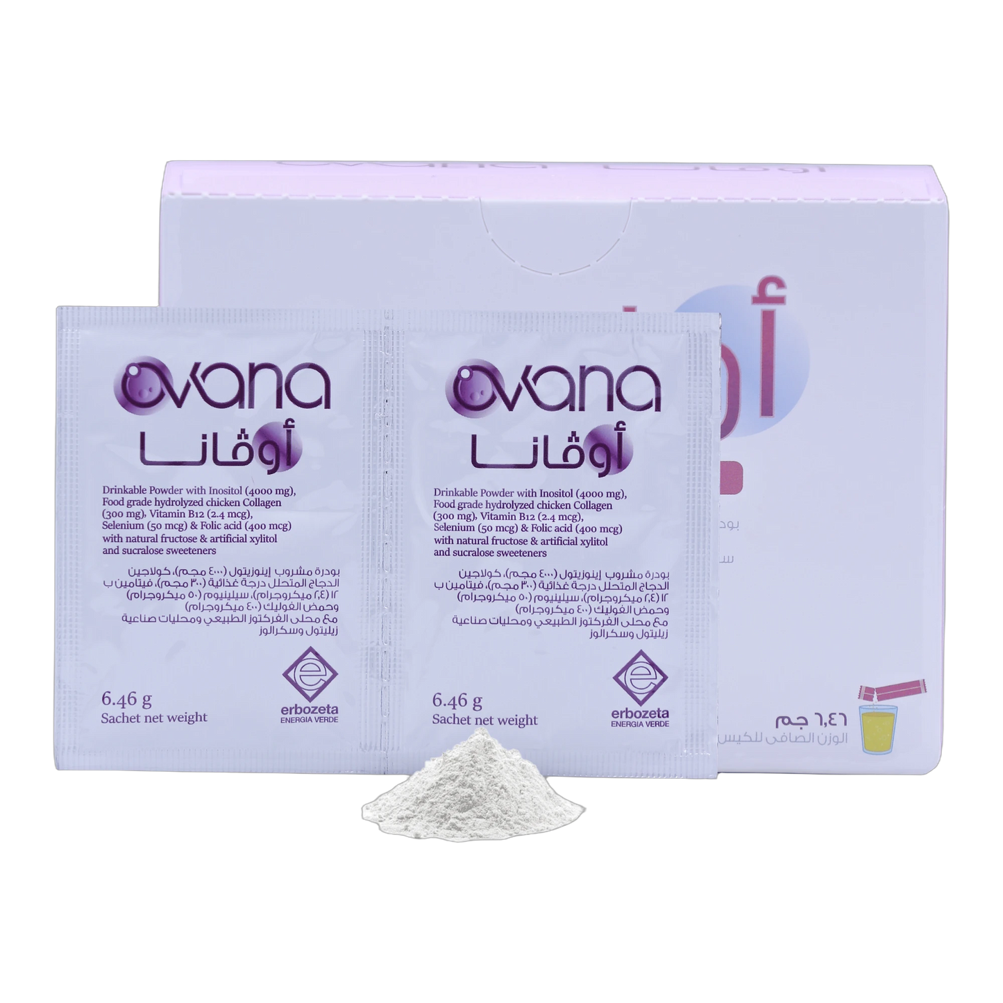 Ovana Inositol 4gm Folic Acid and Selenium Lemon Flavor 20 Sachets