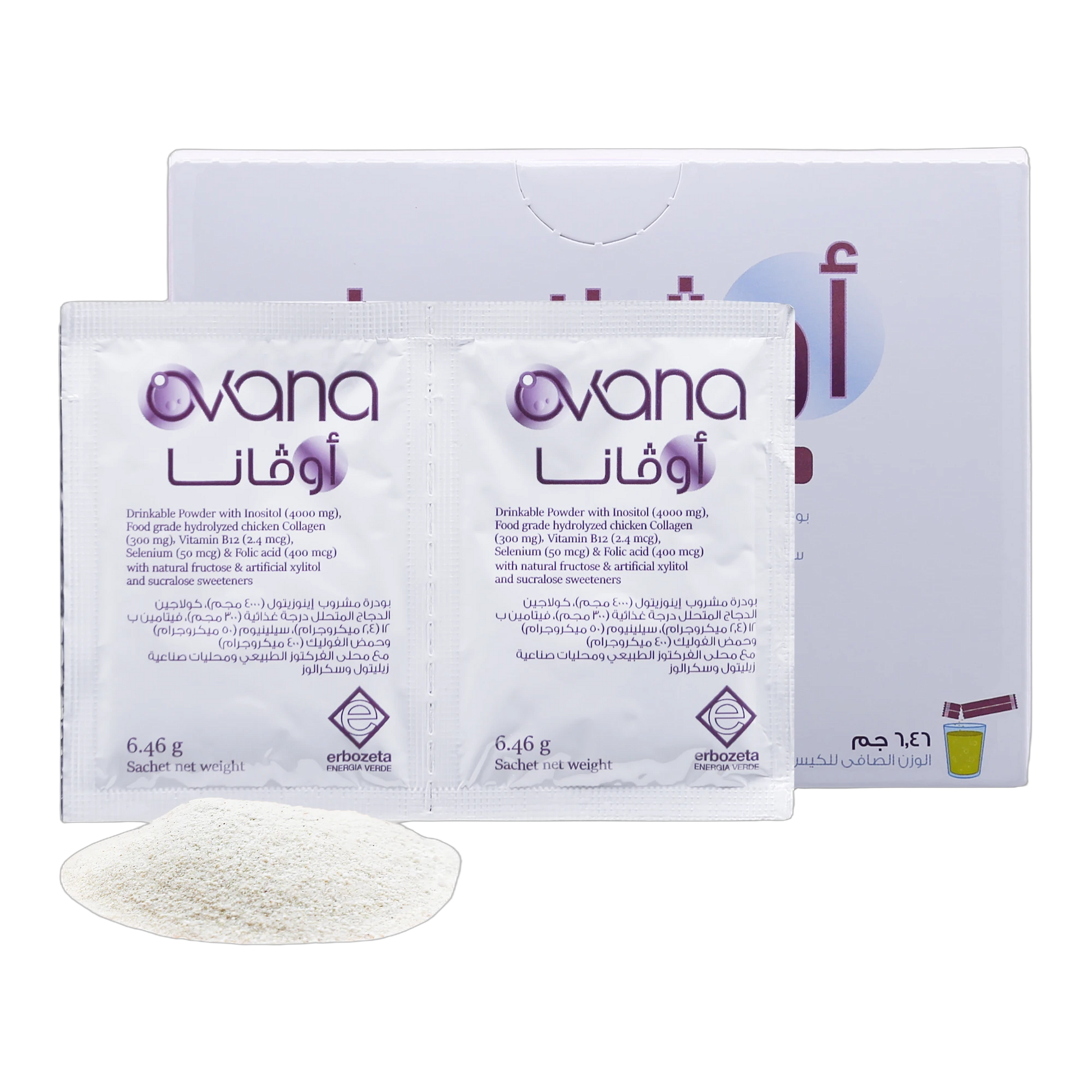 Ovana Inositol 4gm Folic Acid and Selenium Lemon Flavor 20 Sachets