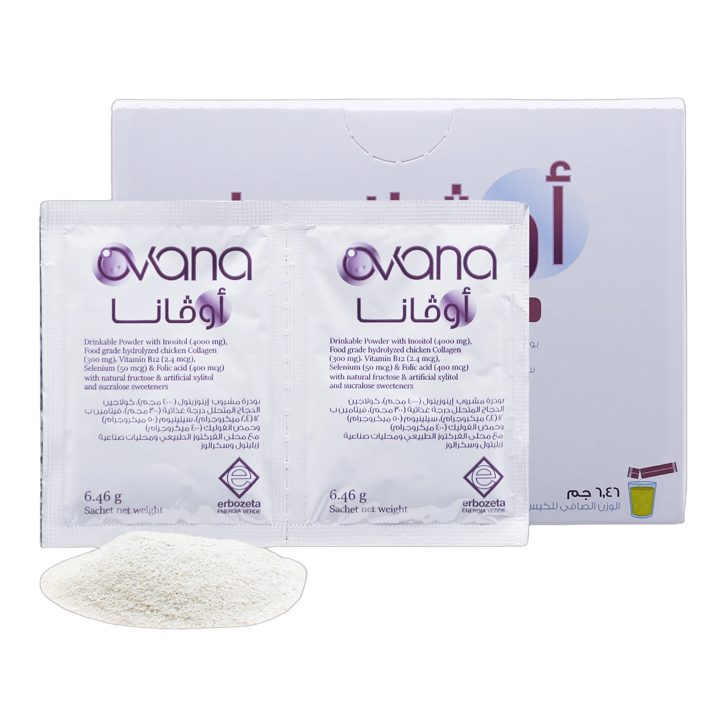 Ovana Inositol 4gm Folic Acid and Selenium Lemon Flavor 20 Sachets
