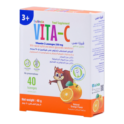 Vita C Vitamin C 250mg Orange Flavor 40 Lozenges