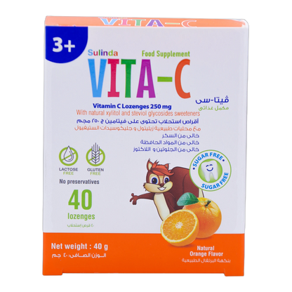 Vita C Vitamin C 250mg Orange Flavor 40 Lozenges