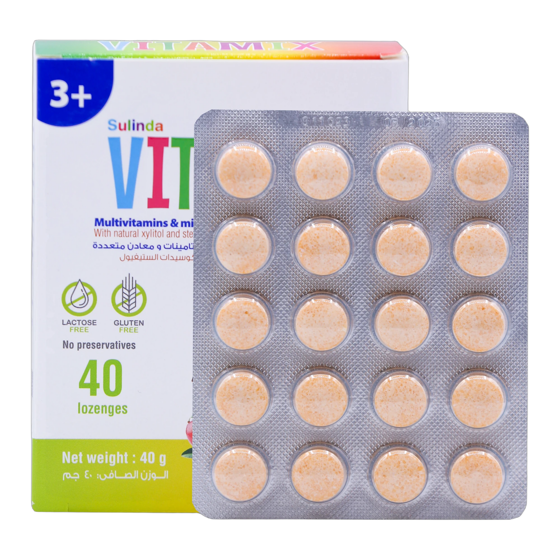 Vita Mix Multivitamins and Minerals Mango and Pineapple Flavor 40 Lozenges