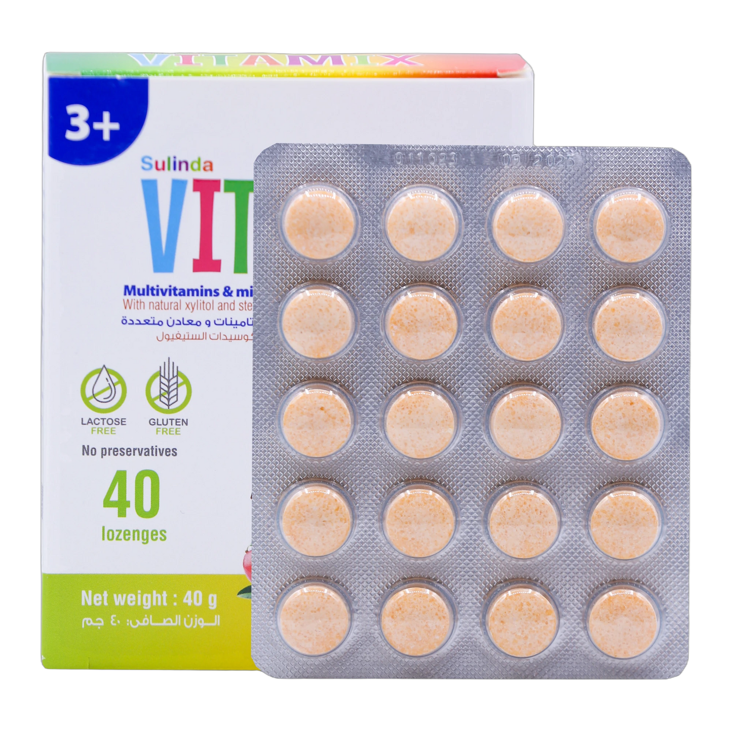 Vita Mix Multivitamins and Minerals Mango and Pineapple Flavor 40 Lozenges