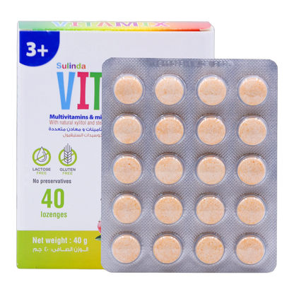 Vita Mix Multivitamins and Minerals Mango and Pineapple Flavor 40 Lozenges