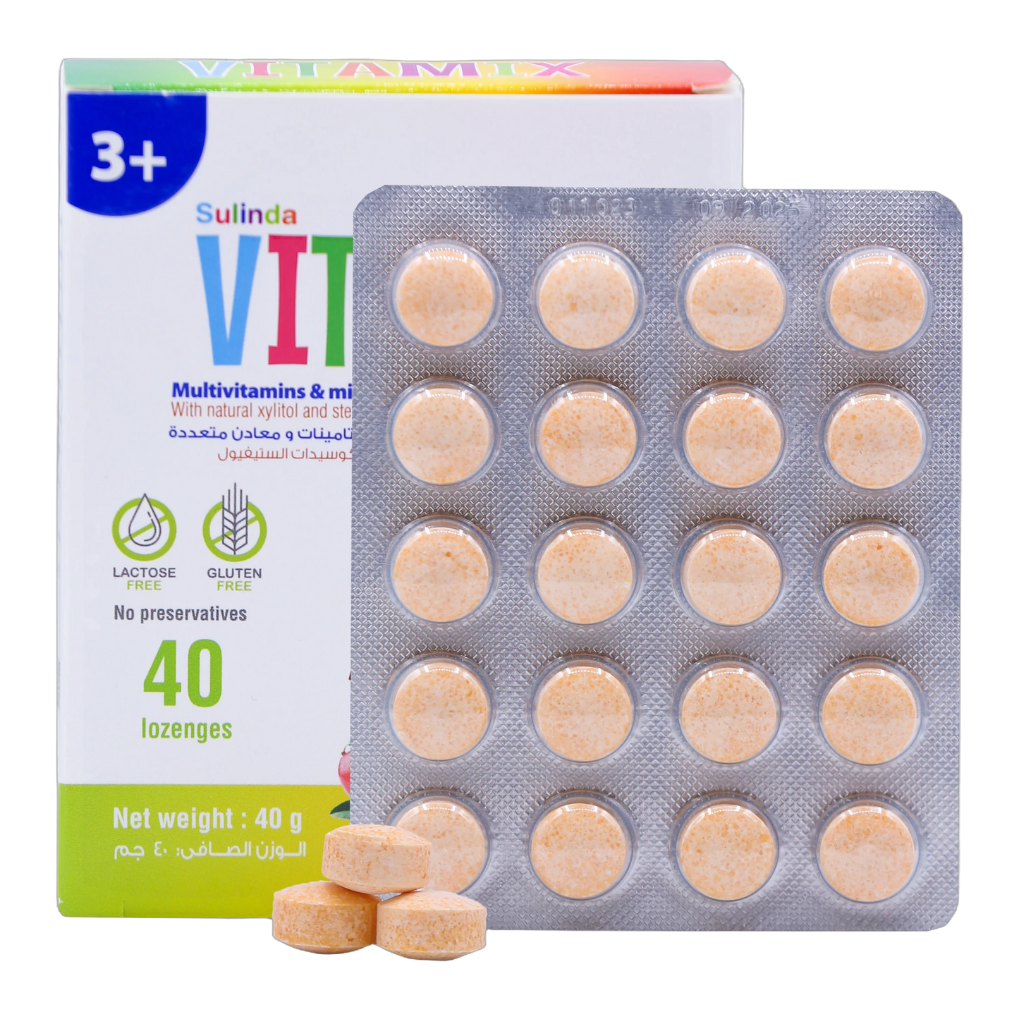 Vita Mix Multivitamins and Minerals Mango and Pineapple Flavor 40 Lozenges