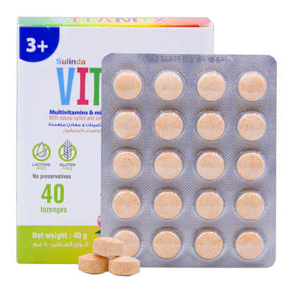 Vita Mix Multivitamins and Minerals Mango and Pineapple Flavor 40 Lozenges