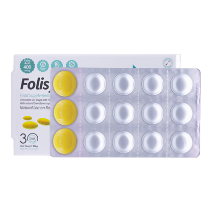 Folisyra Folic Acid 400 mcg Lemon Flavor 30 Gummies