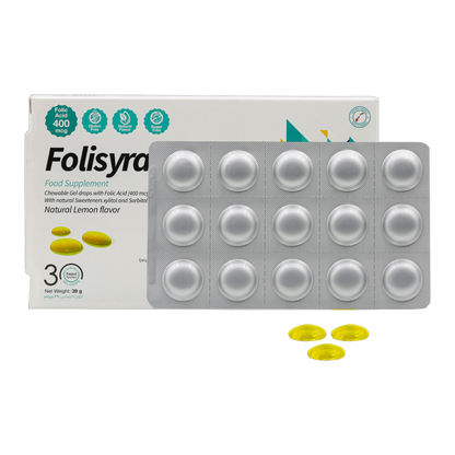 Folisyra Folic Acid 400 mcg Lemon Flavor 30 Gummies
