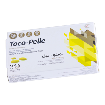 Toco-Pelle Vitamin E  Strawberry and Lemon Flavor 30 Gummies