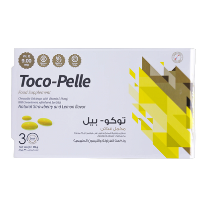 Toco-Pelle Vitamin E  Strawberry and Lemon Flavor 30 Gummies