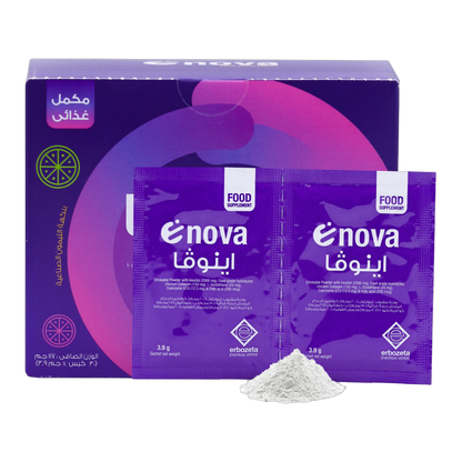 Enova Inositol 2g and Hydrolyzed Chicken Collagen 150 mg Lemon Flavor 117g 30 Sachets