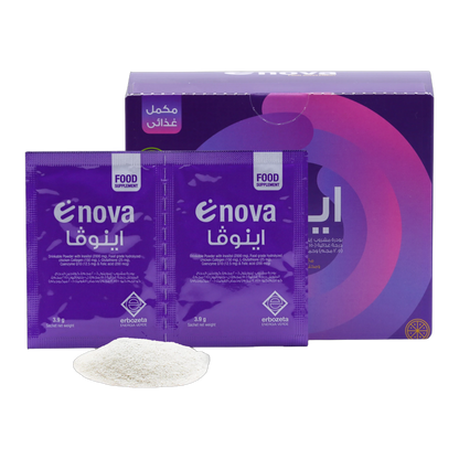 Enova Inositol 2g and Hydrolyzed Chicken Collagen 150 mg Lemon Flavor 117g 30 Sachets