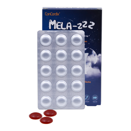 Mela Z Melatonin 500 mcg Chamomile, Blackcurrant Lemon Flavor 30 Gummies