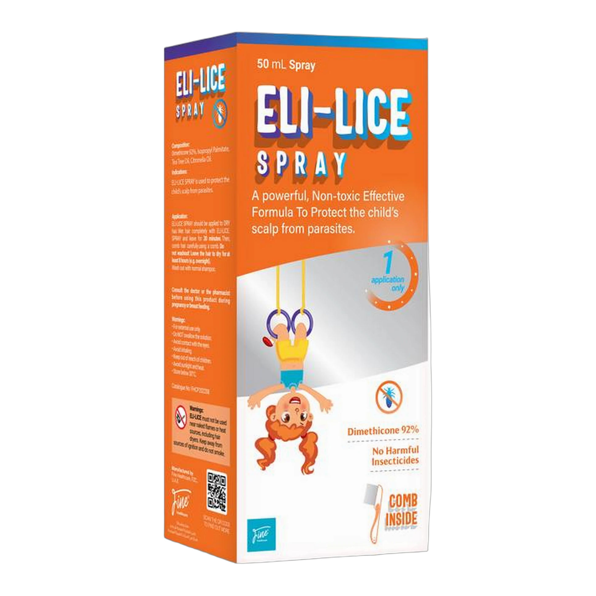 Eli Lice Spray with Eucalyptus Oil 1% and Tea Tree Oil 50 ml