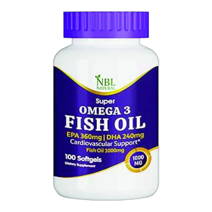 NBL Super Omega 3 Fish Oil 1 g 100 Softgels