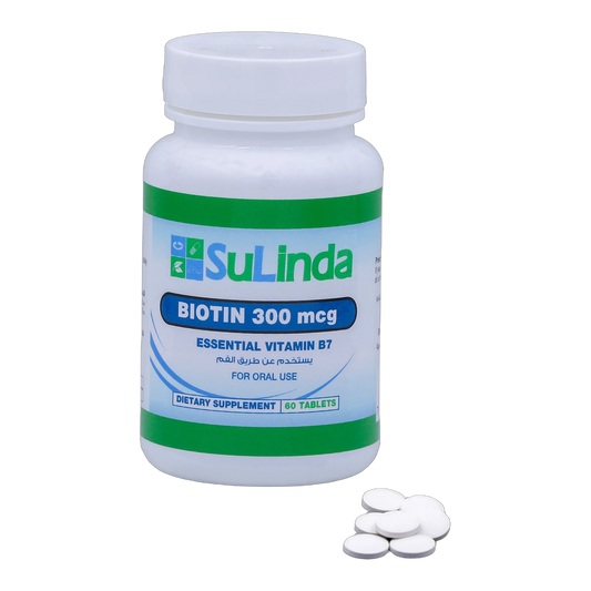 SuLinda Biotin 300mcg 60 Tablets
