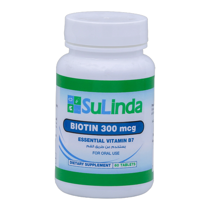 SuLinda Biotin 300mcg 60 Tablets