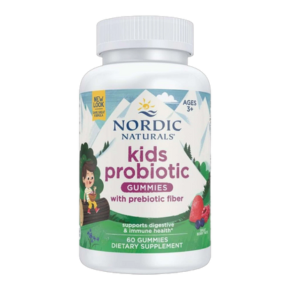 Kids Probiotic Gummies Probiotics and Prebiotic Fiber 60 Gummies