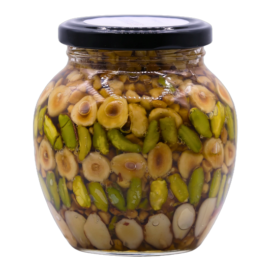 Mellisterra Nuts and Polyflora Honey with Almond, Peanut, Pistachio, and Hazelnut