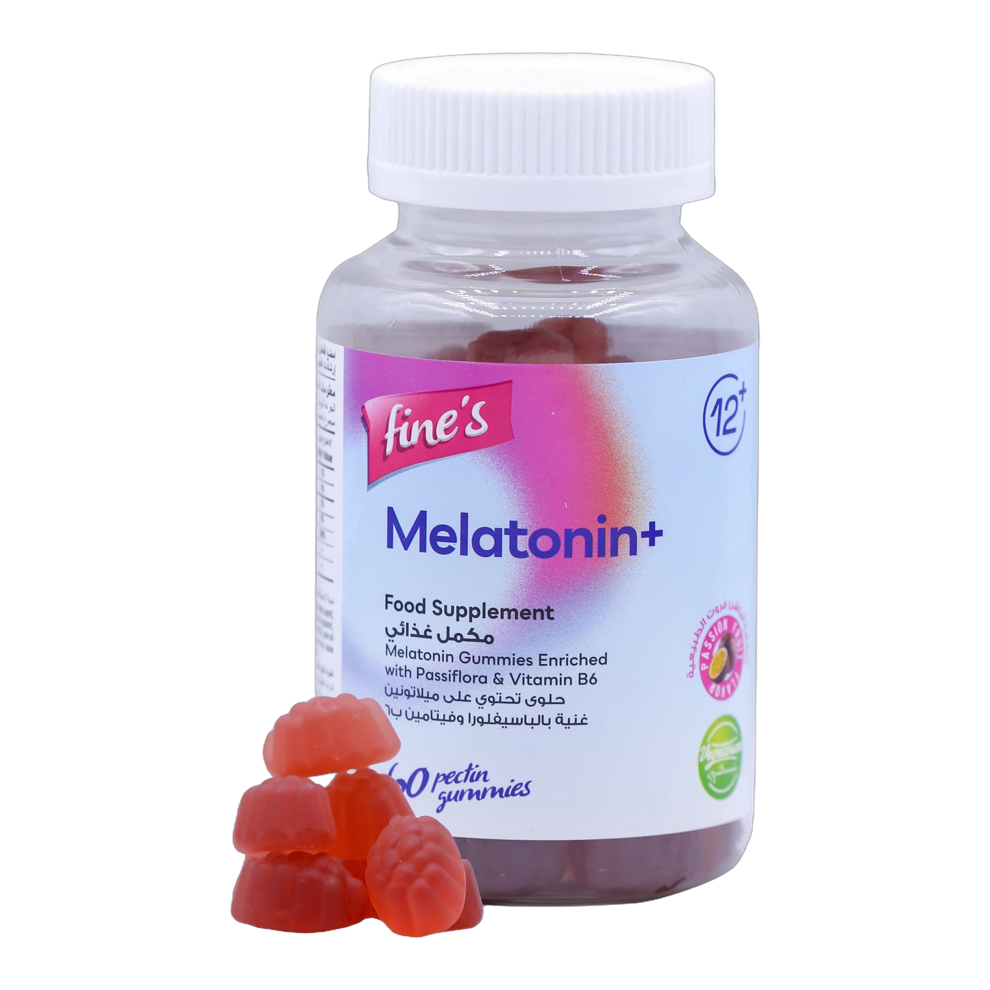 Fine's Melatonin 2 mg Gummies Passion Fruit Flavor 60 Pieces