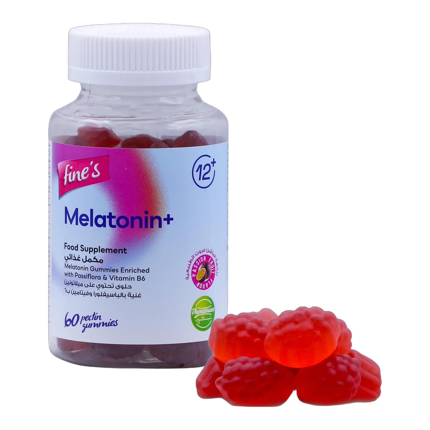 Fine's Melatonin 2 mg Gummies Passion Fruit Flavor 60 Pieces