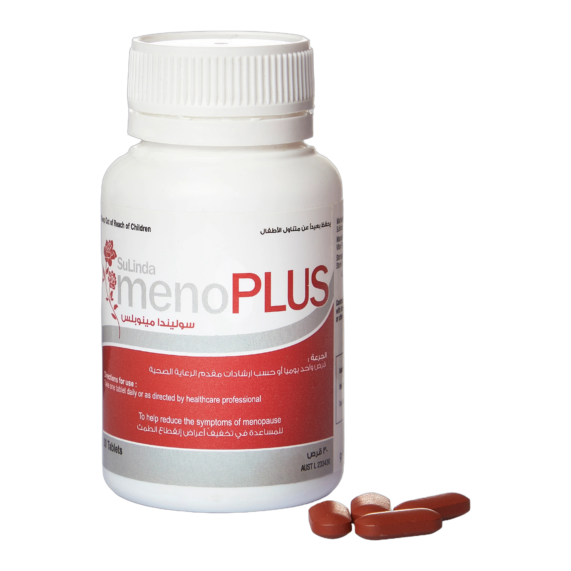 Meno Plus Soy Extract to Reduce Menopause Symptoms 30 Tablets