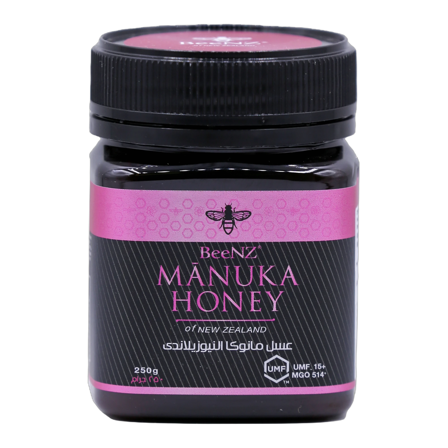 BeeNZ Manuka Honey New Zealand UMF +15 250 g