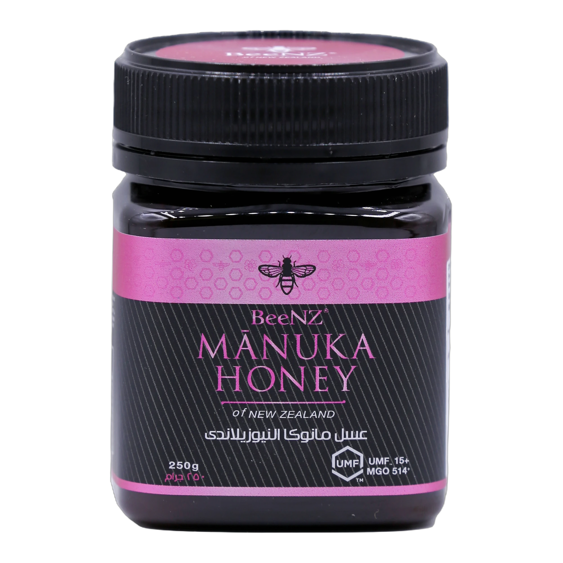 BeeNZ Manuka Honey New Zealand UMF +15 250 g