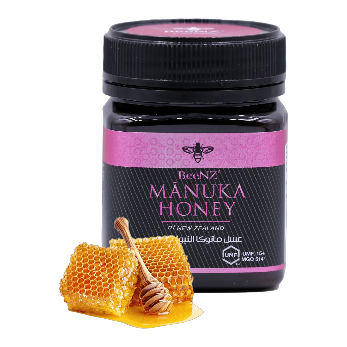 BeeNZ Manuka Honey New Zealand UMF +15 250 g